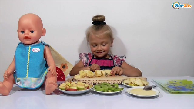 ✔ Baby Born Doll - Рецепт фруктового шашлыка для куклы Беби Борн / Fruit for my Doll Серия 13 ✔