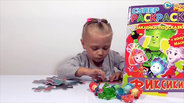 ✔ ФИКСИКИ Видео с игрушками для детей Маленькая Девочка Ярослава собирает ФиксиПазлы Серия 17 ✔