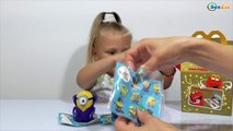✔ Happy Meal toys Minions. Хэппи Мил Миньоны 2015 и девочка Ярослава. Видео для детей. Серия 23 ✔