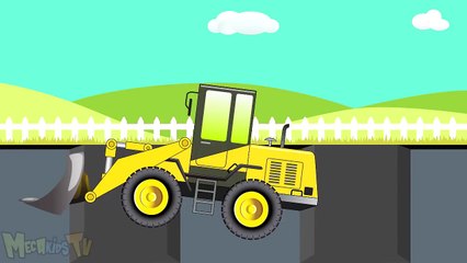 Bulldozer - Monster Trucks For Children - Mega Kids Tv