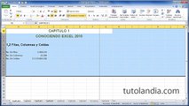 Excel 2010 Basico: 1.2 Filas Columnas y Celdas
