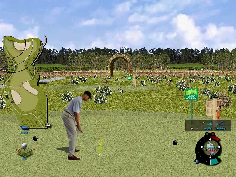 Tiger Woods PGA Tour 2000 - "Intellivision PGA Golf" front nine