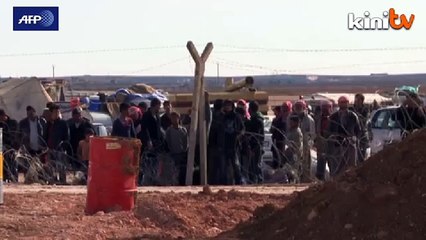 Clashes in Kobane seen from Turkey