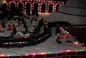 Polar Express Lionel Christmas train platform layout