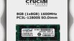 Crucial 8GB (1x 8GB) DDR3 1600MHz (PC3L 12800S) SO Dimm Low Voltage Notebook Laptop Arbeitsspeicher