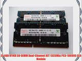 HYNIX 8GB Dual Channel Kit 2x4GB 204 PIN DDR3L 1333Mhz PC3L-10600S CL9 1.35V Low Power SO-DIMM