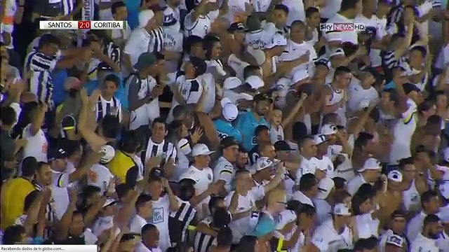 Santos 3-0 Coritiba ~ [Brasileirao] - 08.08.2015 - Golos & Resumo