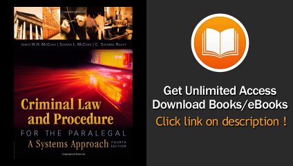 [Download PDF] Criminal Law and Procedure for the Paralegal