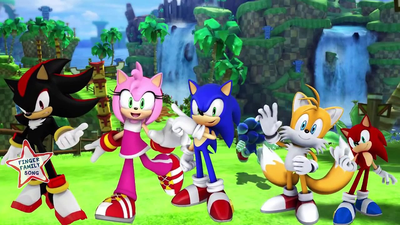 Finger Family Sonic The Hedgehog Finger Family Cartoon Nursery Rhyme Full Animation