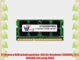 V7 Memory RAM Arbeitsspeicher 4GB f?r Notebook (1066MHz CL7) SODIMM 204 polig DDR3