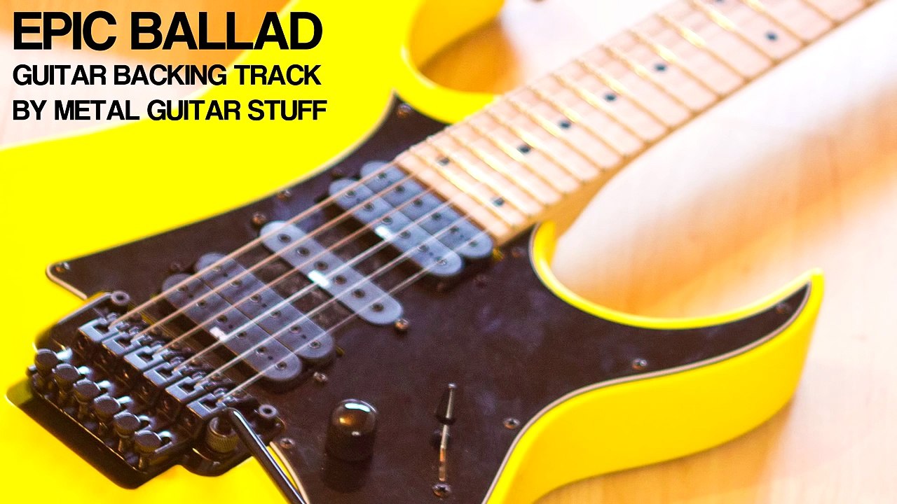 E Minor Epic Ballad Guitar Backing Track