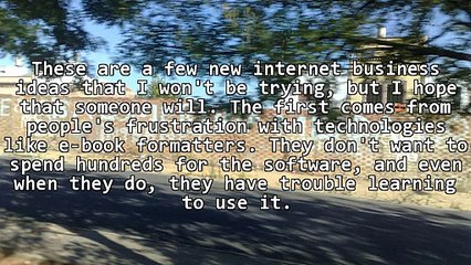 Internet Business Ideas