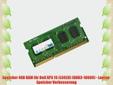 Speicher 4GB RAM f?r Dell XPS 15 (L502X) (DDR3-10600) - Laptop-Speicher Verbesserung