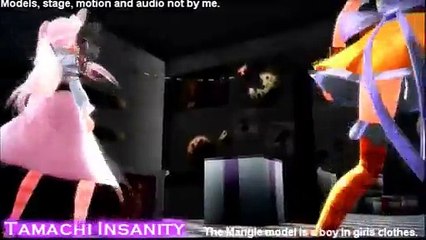 MMD x FNAF Chica and The Mangle Drop It