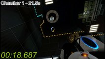 Portal 2 Co-op Course 2 Solo Speed Run 2:46 (Pre-DLC)