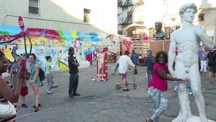 Edward Snowden als Star auf New Yorker Street-Art-Festival