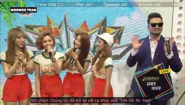 [VIETSUB] 150619 Mamamoo - Music Bank Interview