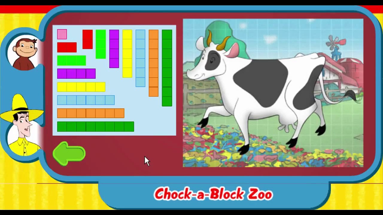 Curious George Chock A Block Zoo Cartoon Animation PBS Kids Game Play Walkthrough