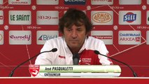 Réaction de José Pasqualetti après Stade Brestois 29 - Nîmes Olympique
