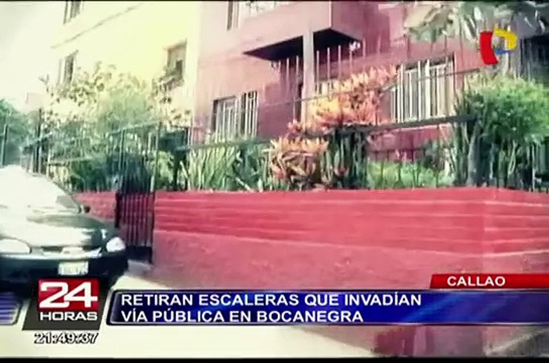 Callao: retiran escaleras que invadían vía pública en Bocanegra