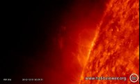 Solar flare - Beautiful and strong eruption - NASA images of December 31st, 2012 - Video Vax