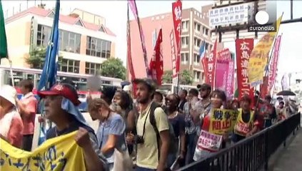 В Нагасаки прошла акция протеста против пересмотра пацифистской Конституции