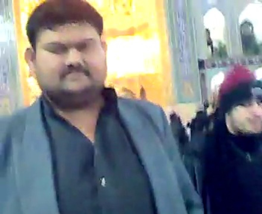Shahbaz Bhai- 2007 in Haram e Imam e Raza a.s -  Little Asghar & Muhammad Abbas Raza.