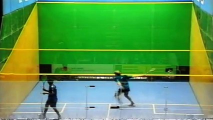 Squash :Jansher Khan v Del Harris: Squash World Open Final 1995