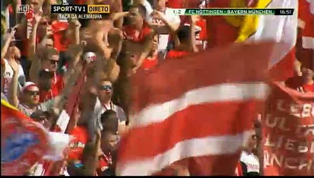 Mario Götze 1:2 | FC Nottingen v. Bayern Munich - DFB POKAL 09.08.2015