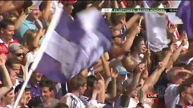 Niklas Hecht-Zirpel 1:1 | Noettingen - Bayern Munich 09.08.2015 HD