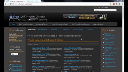 Free Cell Phone Unlock Codes (TOTALLY LEGIT)