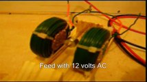 Tesla alternating current motor (with cheaper soft iron coils)
