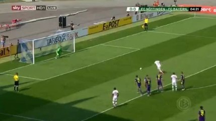 Arturo Vidal Goal FC Nottingen 0-1 Bayern Munchen
