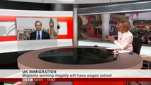 Nigel Farage on out of control UK immigration (21May15)