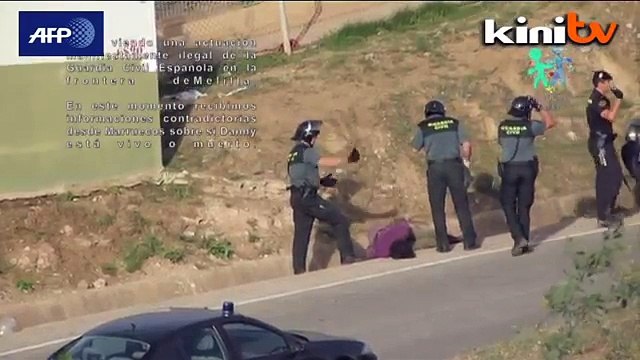 Video papar polis Sepanyol belasah pendatang