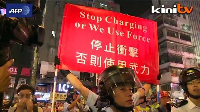 Lagi gaduh, penunjuk perasaan cuba rampas kawasan