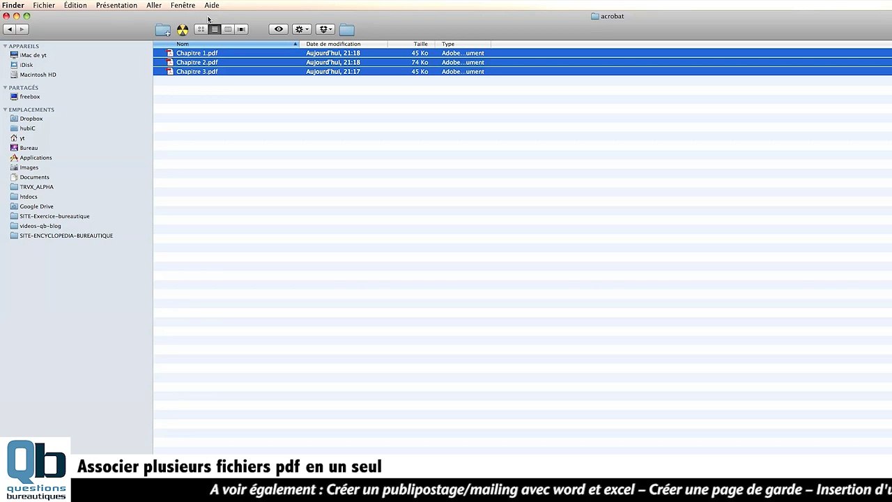 Comment fusionner plusieurs fichiers PDF en un seul avec Acrobat