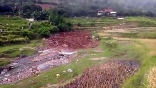 Powerful Flash Flood Carried Large Woods