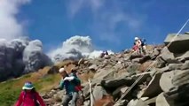 (RAW FOOTAGE) Japan volcano shoots rock & ash on Mount Ontake - HEADLINES