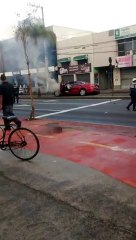 Flagrante de acidente na avenida Fernando Ferrari