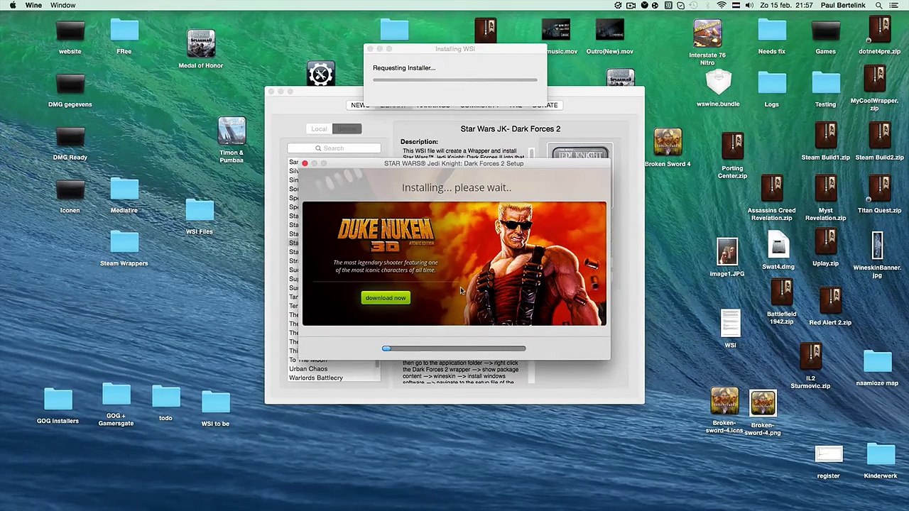 Star Wars Jedi Knight: Dark Forces II for Mac using portingkit!