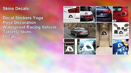 Скачать видео: Decal Stickers Yoga Pose Decoration Waterproof Racing Vehicle Tablet L Skins Decals