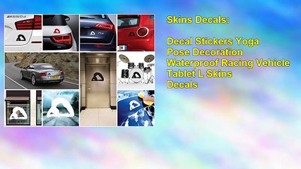 Decal Stickers Yoga Pose Decoration Waterproof Racing Vehicle Tablet L Skins Decals