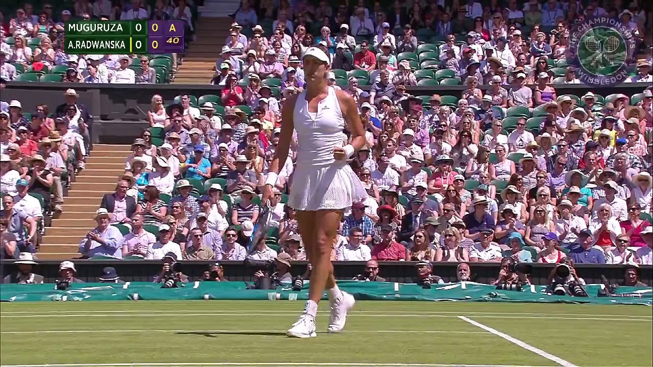 2015 Day 10 Highlights, Garbine Muguruza vs Agnieszka Radwanska semifinal