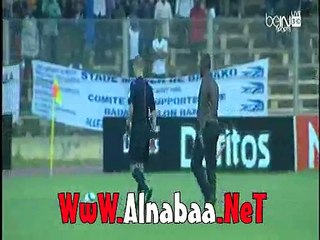 اختبار الحكم لملعب قبل الغاء مباراه الترجى والملعب المالى