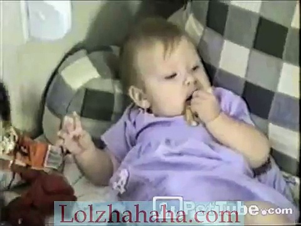 Cat Steals from Baby