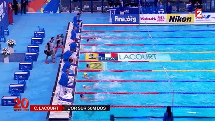 Camille Lacourt triomphe sur 50 m dos