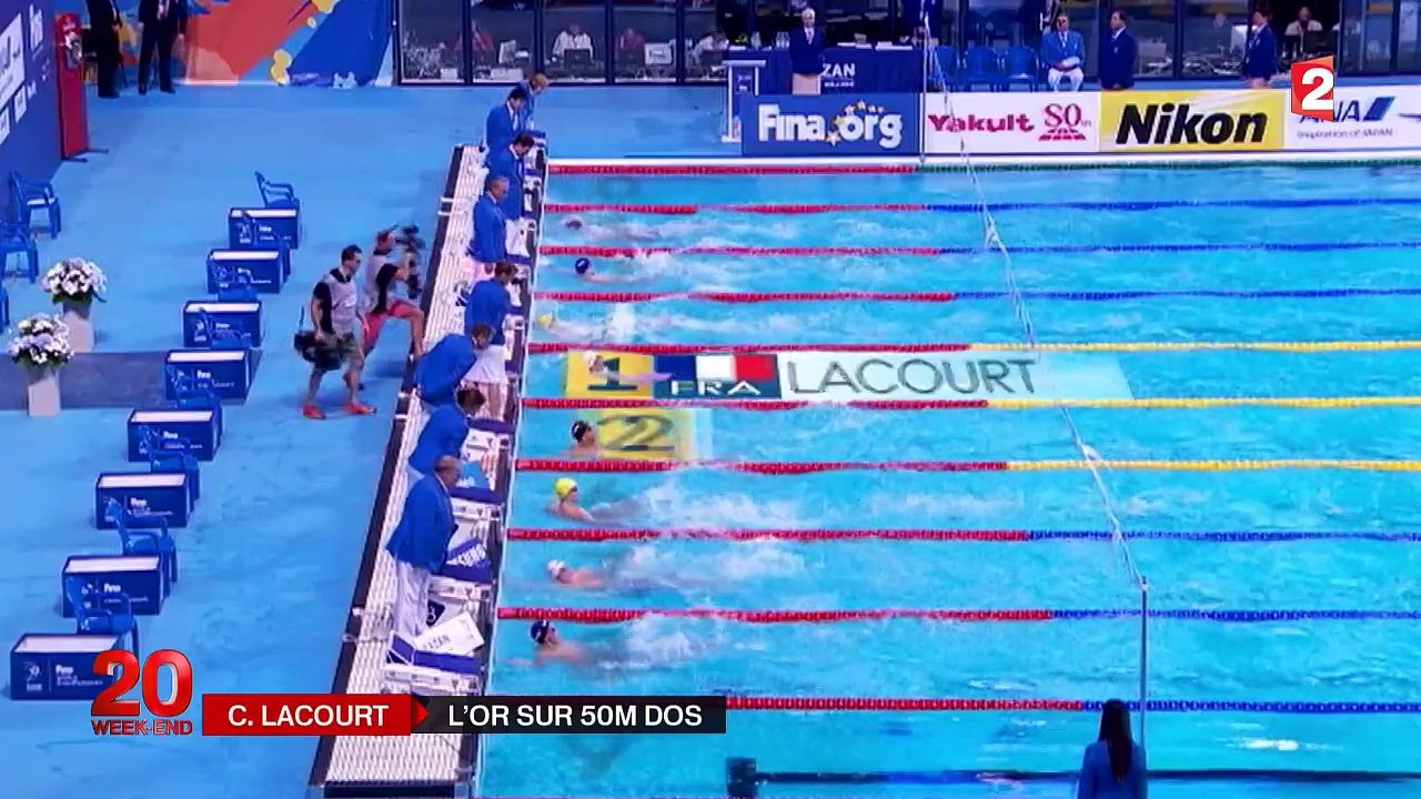 Camille Lacourt triomphe sur 50 m dos