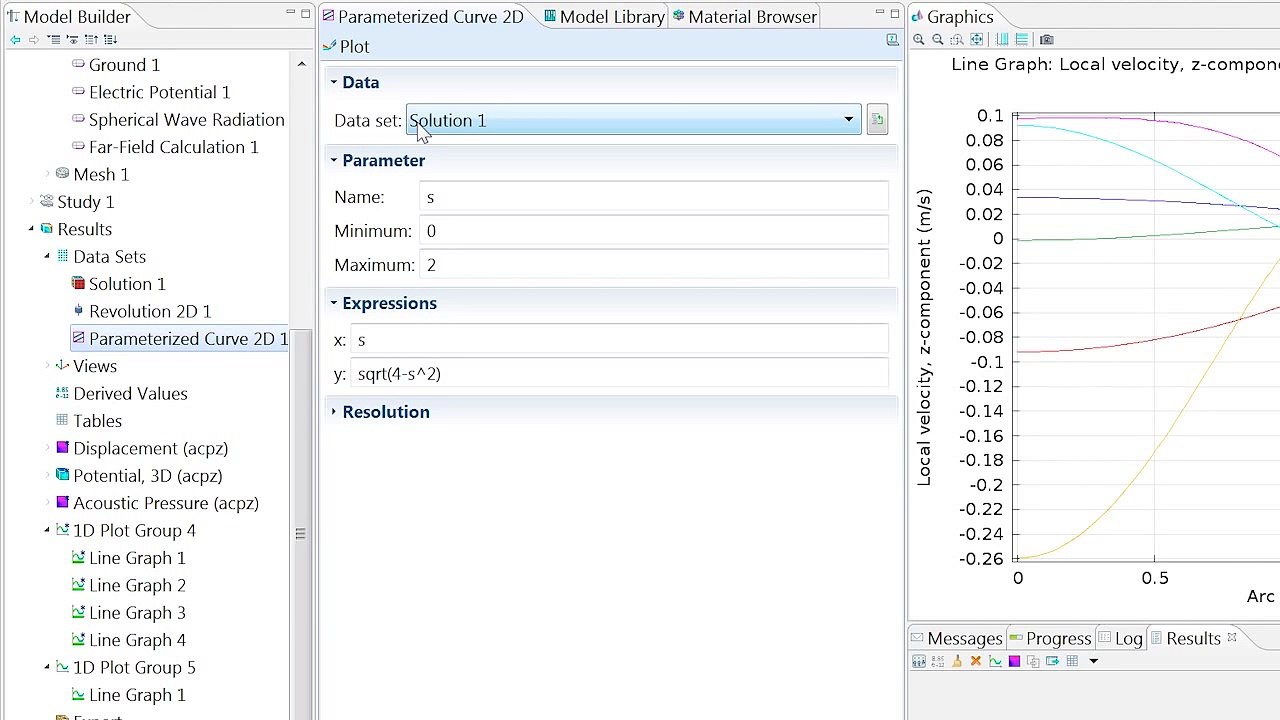 Postprocessing Tutorial: 1D Plots in COMSOL Multiphysics, Chapter 2