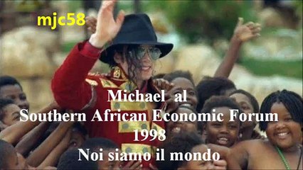 Rare-Michael Jackson al Southern African Economic Forum 1998 (sub ita)